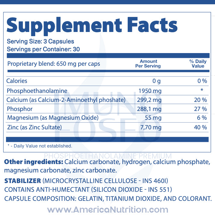 ImunoFosfo - Fosfoetanolamina Original Bioidêntica Fosfo